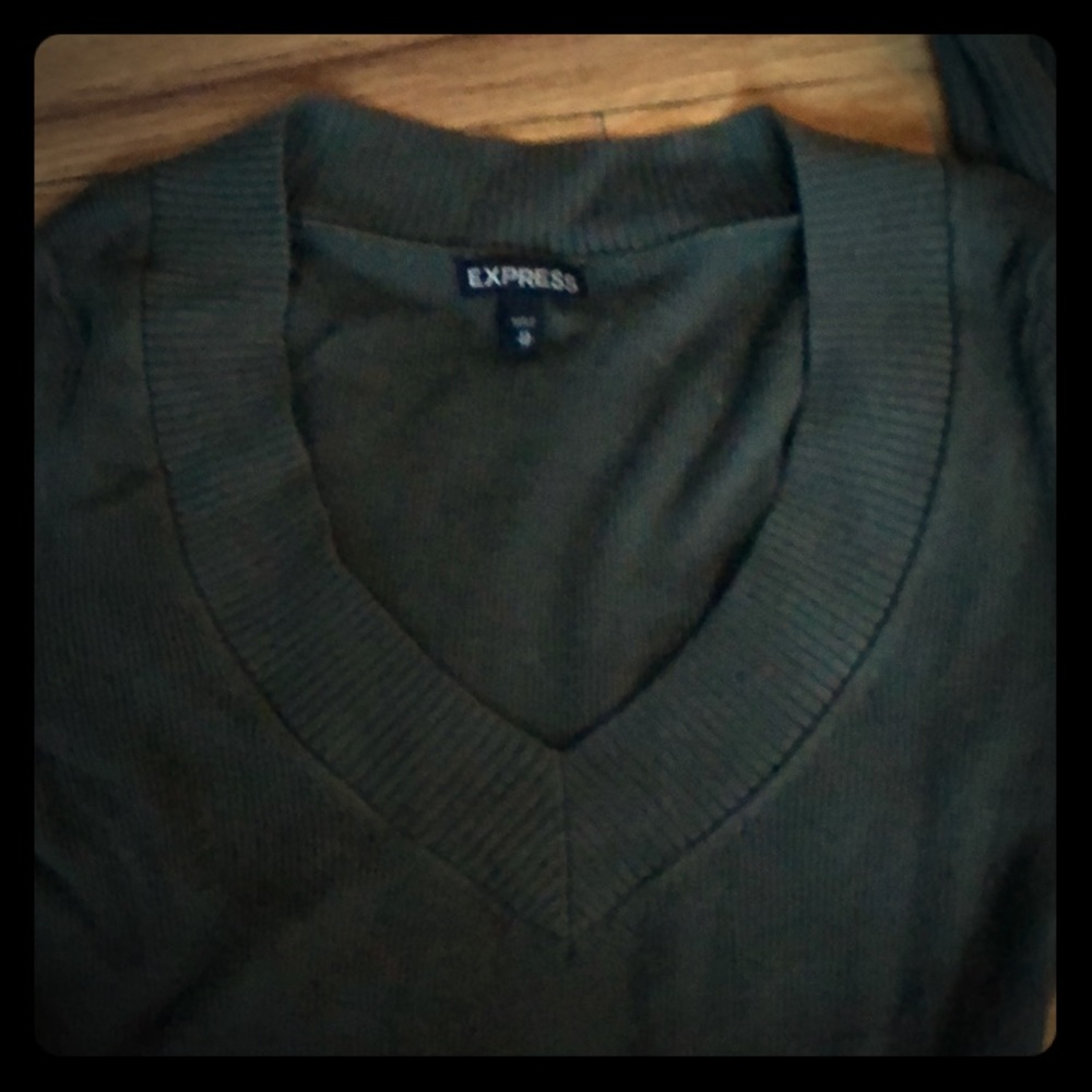 Express v-neck ribbed sweater